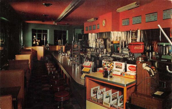 Lancaster New York Robert's Restaurant Interior Cigars Coke Machine PC AA103847