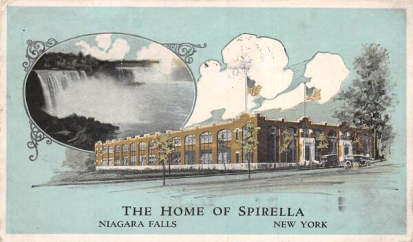 Niagara Falls New York Spirella Corset Headquarters Vintage Postcard AA103848