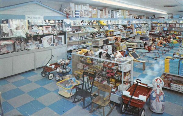 Indianapolis Indiana Toyland in the Meadows Store Interior Postcard AA103850