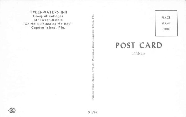 Captiva Sanibel Islands Florida Tween Waters Inn Cottages Postcard AA103856 - Image 2
