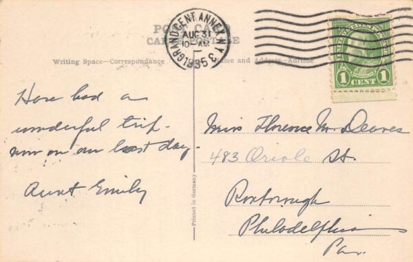 Perrot Island Quebec Canada Bridge to Dorion Real Photo Postcard AA103860 - Image 2