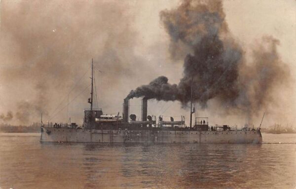 Cuban Cruiser Cuba Battleship Navy Real Photo Vintage Postcard AA103882