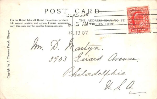 Govan Scotland Fairfield Shipyard HMS Indomitable Vintage Postcard AA103885 - Image 2
