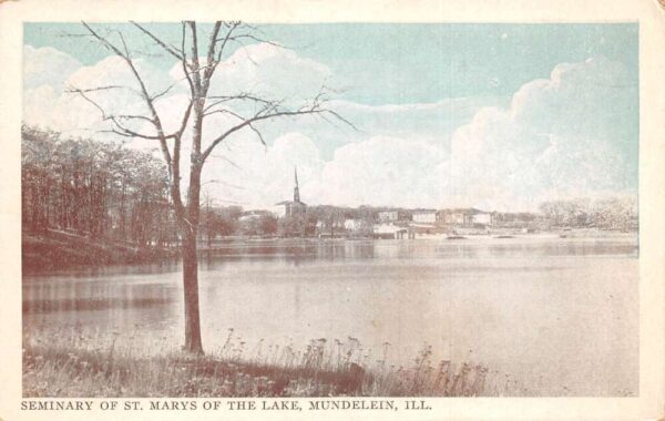 Mundelein Illinois St Marys of the Lake Seminary Vintage Postcard AA103886