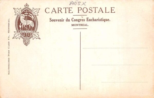 Montreal Canada 1910 Eucharistic Congress Open Air Mass Religious PC AA103891 - Image 2