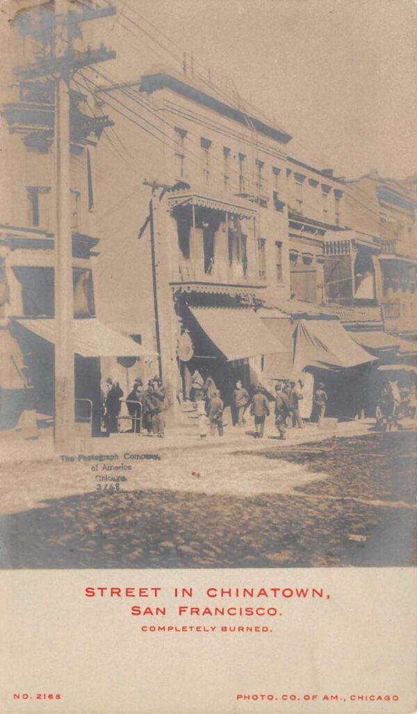 San Francisco California Chinatown Earthquake Disaster Real Photo PC AA103990