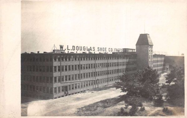 Brockton Massachusetts WL Douglas Shoe Co Factory Real Photo Postcard AA103999