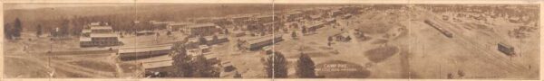 Little Rock Arkansas Camp Pike Panoramic View Four Fold Postcard AA104000