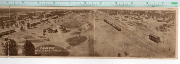 Little Rock Arkansas Camp Pike Panoramic View Four Fold Postcard AA104000 - Image 3