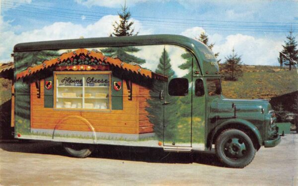 Wilmot Ohio Alpine and Alpa Mobile Cheese Chalet Food Truck Postcard AA84469