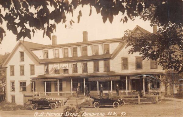 Bradford New Hampshire GD Nichols Store Real Photo Vintage Postcard AA84504
