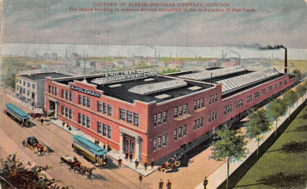 Chicago Illinois Alfred Holzman Co Postcard Factory Vintage Postcard AA84514