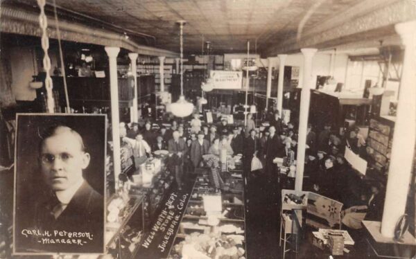Julesburg Colorado Wellworth Dept Store Interior View Real Photo PC AA84516