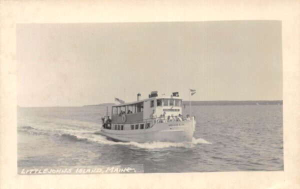 Little Johns Island Maine Charter Boat Nellie Real Photo Postcard AA84537