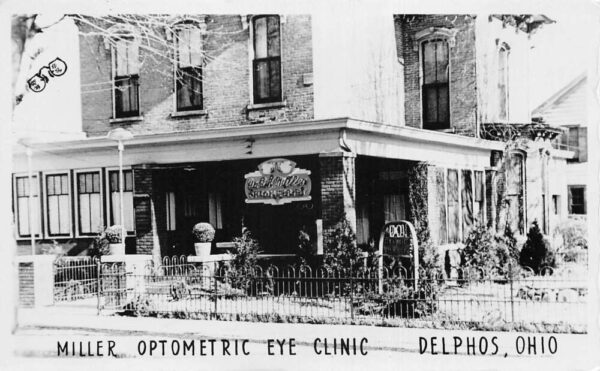 Delphos Ohio Miller Optometric Eye Clinic Real Photo Vintage Postcard AA84556