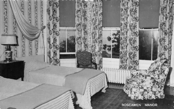 Lunenburg Nova Scotia Canada Boscawen Manor Bedroom Real Photo Postcard AA84567