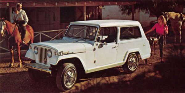 Jeepster Commando Station Wagon Car Advertising Long Postcard AA84571