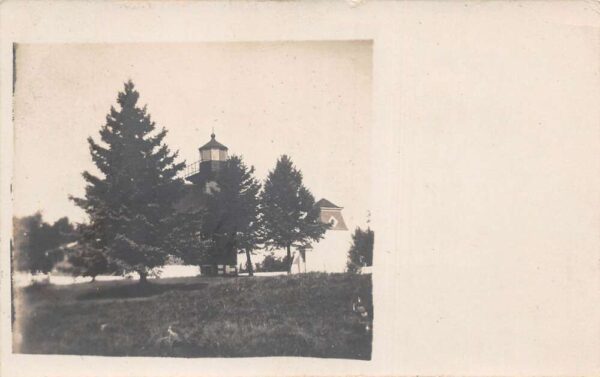 Nasewaupee Wisconsin Sherwood Point Lighthouse Real Photo Postcard AA84661