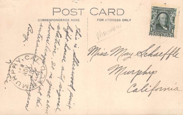 Nasewaupee Wisconsin Sherwood Point Lighthouse Real Photo Postcard AA84661 - Image 2