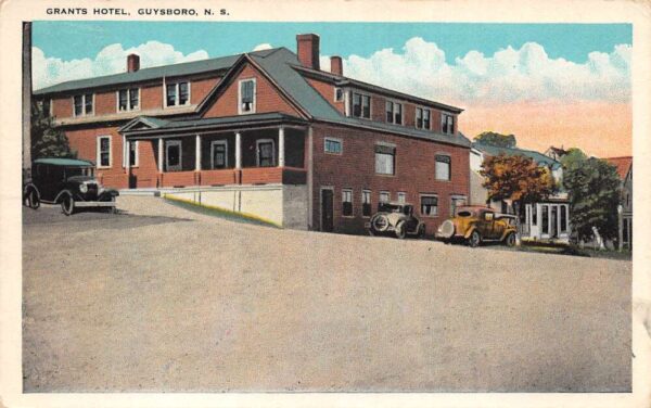 Guysboro Nova Scotia Canada Grants Hotel Vintage Postcard AA84717