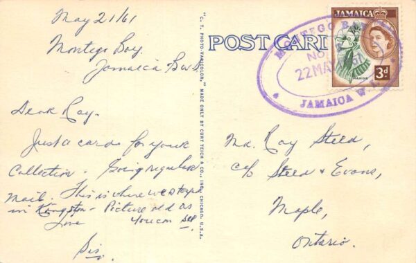 Constant Spring Jamaica BWI Manor House Hotel Vintage Postcard AA84723 - Image 2