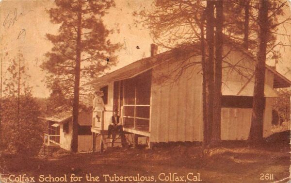 Colfax California Colfax School For Tuberculosis, Sepia Lithograph, PC U18902