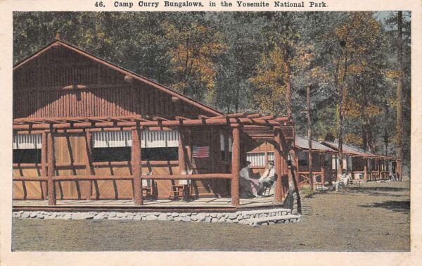 Yosemite California Camp Curry Bungalows, Yosemite Nat'l. Park, PC U18908