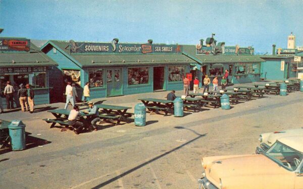 Long Beach California Shops At Pierpoint Landing, Chrome, Vintage PC U18911