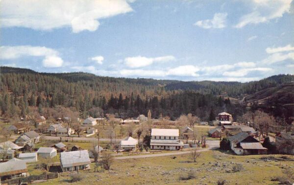 Volcano California Town View, Chrome, Vintage Postcard U18915