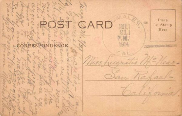Dillon Beach California Moonlight On Dillon Beach, Vintage Postcard U18918 - Image 2