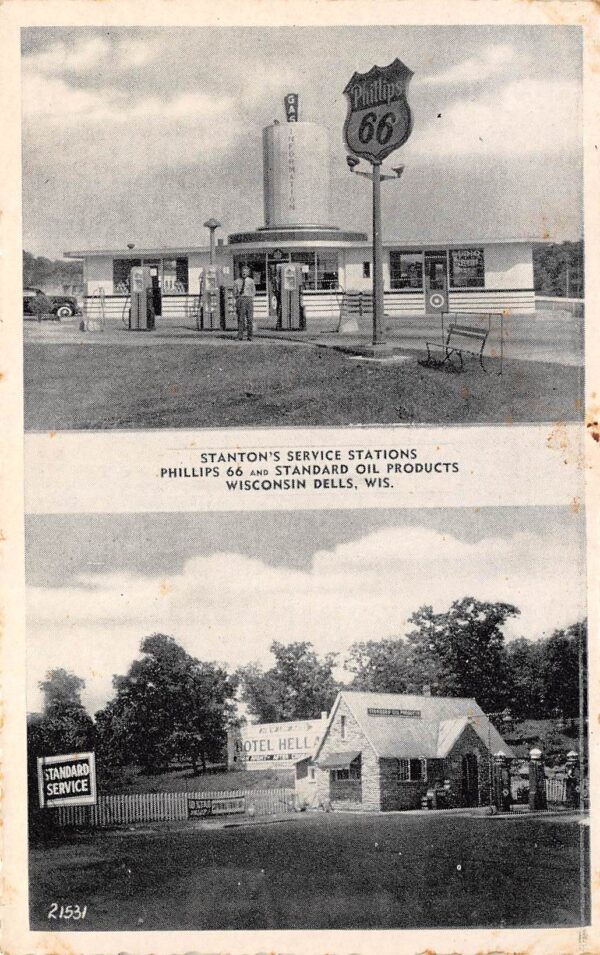 Wisconsin Dells Wisconsin Stanton's Service Station, Phillips 66, PC U18965