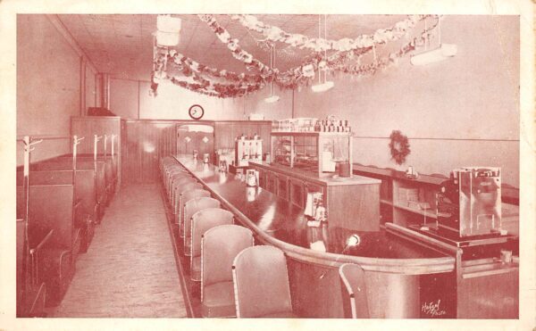 El Centro California The Rice Bowl Cafe, B/W Photo Print Vintage Postcard U18984