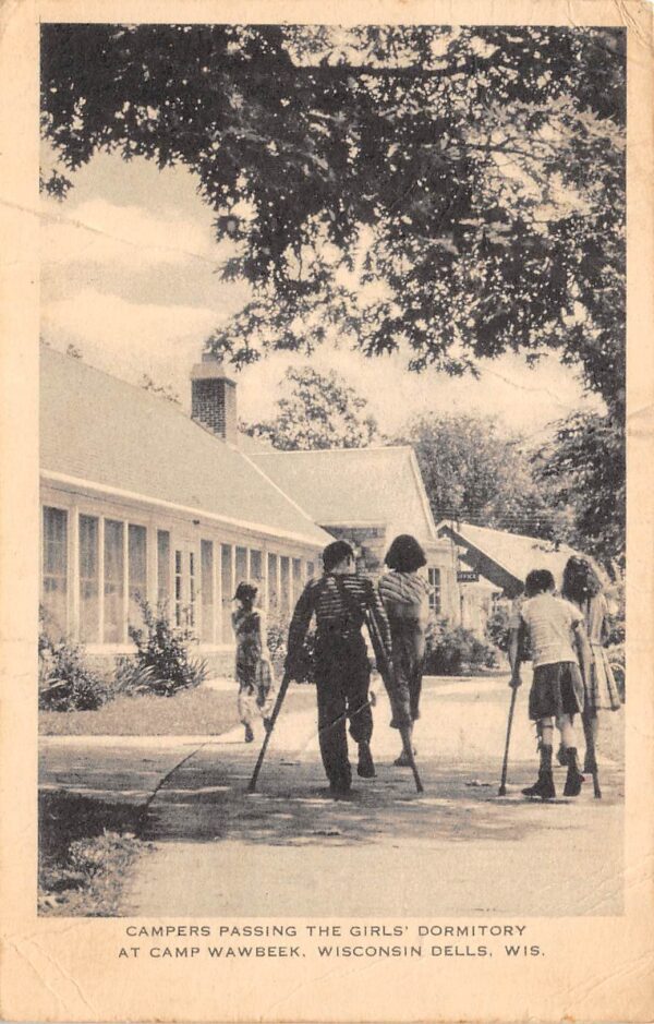 Wisconsin Dells Wisconsin Campers at Camp Wawbeek, B/W Photo Print PC U19002