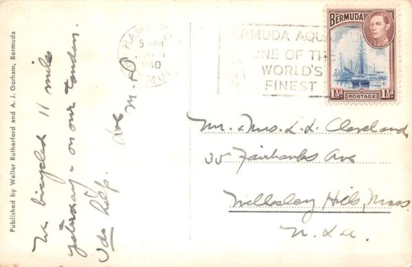 Somerset Bermuda Cambridge Real Photo Vintage Postcard AA84781 - Image 2