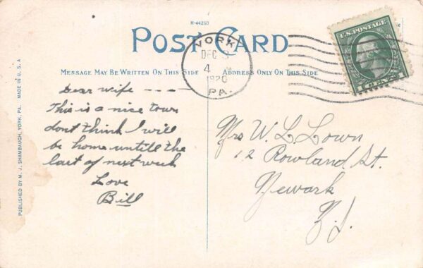 York Pennsylvania 20th Century Tooth Factory, White Border, Vintage PC U19157 - Image 2