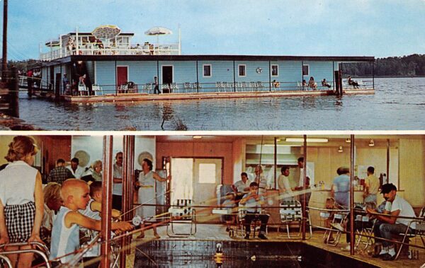 Biloxi Mississippi The Fishing Arena, Chrome, Vintage Postcard U19183