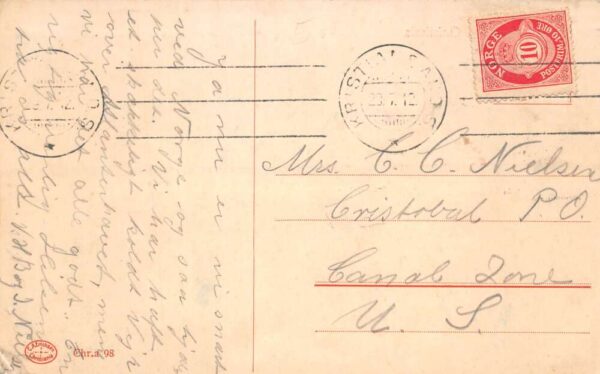Christiania Norway Oslo Akershus Fortress Vintage Postcard AA84953 - Image 2