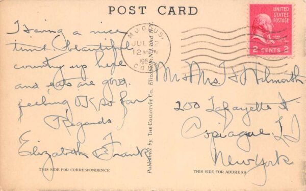 East Haddam Connecticut Shad Fishing in River Vintage Postcard AA84962 - Image 2