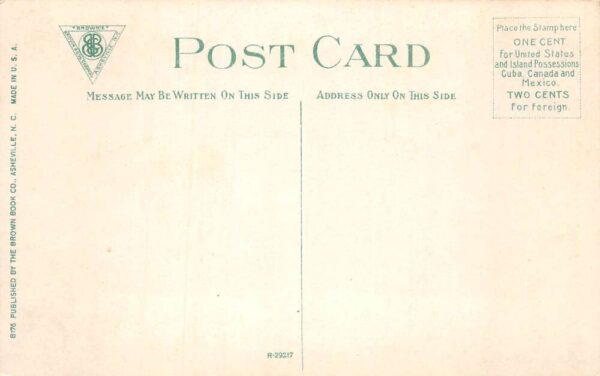 Weaverville North Carolina Juanita Lake Winter Scene Vintage Postcard AA84968 - Image 2
