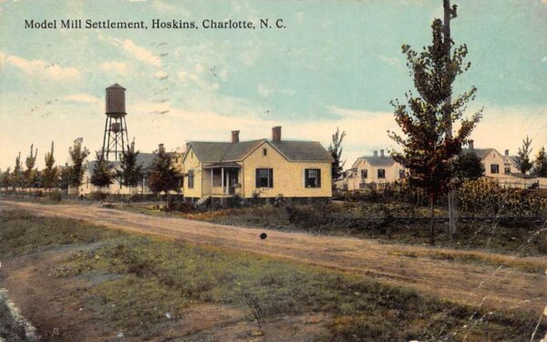 Charlotte North Carolina Model Mill Settlement Vintage Postcard AA84969