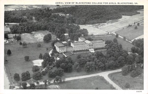 Blackstone Virginia Blackstone College For Girls, Aerial View, PC U19264