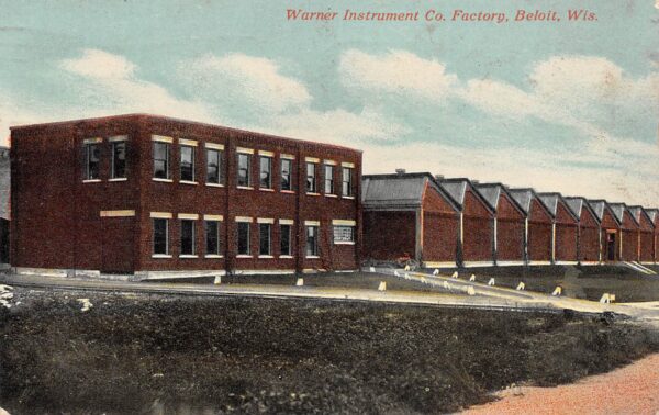 Beloit Wisconsin Warner Instrument Co. Factory, Color Lithograph, PC U19276