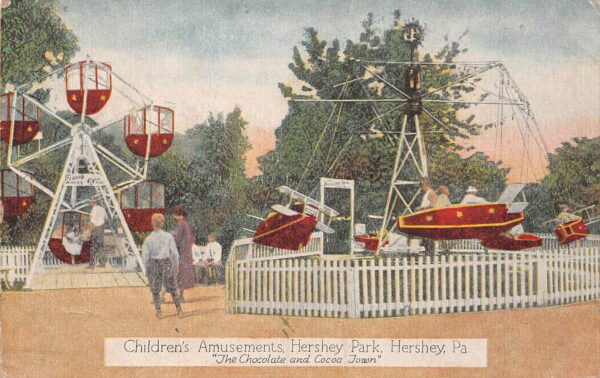 Hershey Pennsylvania Children's Amusements, Hershey Park, Vintage PC U19304