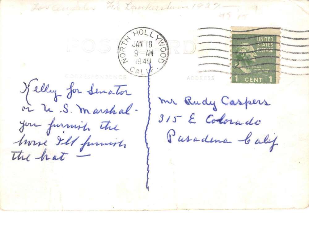 Cowboy on Horse Western Real Photo Vintage Postcard AA85107 - Image 2