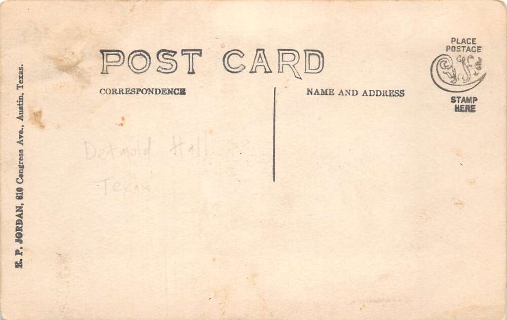 Detmold Texas Detmold Hall Event Scene Real Photo Postcard AA85128 - Image 2