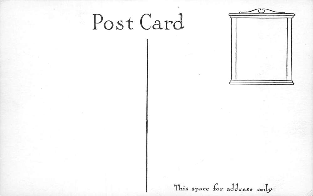 Ilwaco Washington Ilwaco Railroad Terminal, B/W Lithograph, Vintage PC U19496 - Image 2