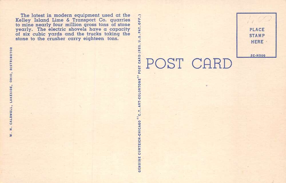 Marblehead Ohio Quarrying Limestone Vintage Postcard AA85167 - Image 2