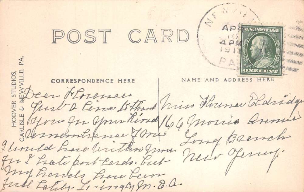 Newville Pennsylvania Newville Carlisle Trolley Real Photo Postcard AA85604 - Image 2