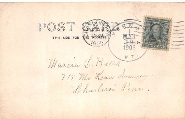Vernon Vermont Stockwells Island Scenic View Real Photo Vintage Postcard AA85665 - Image 2