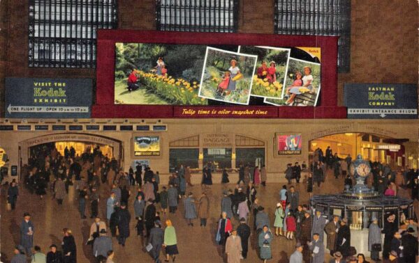 New York City Grand Central Station Kodak Colorama Display Postcard AA85683